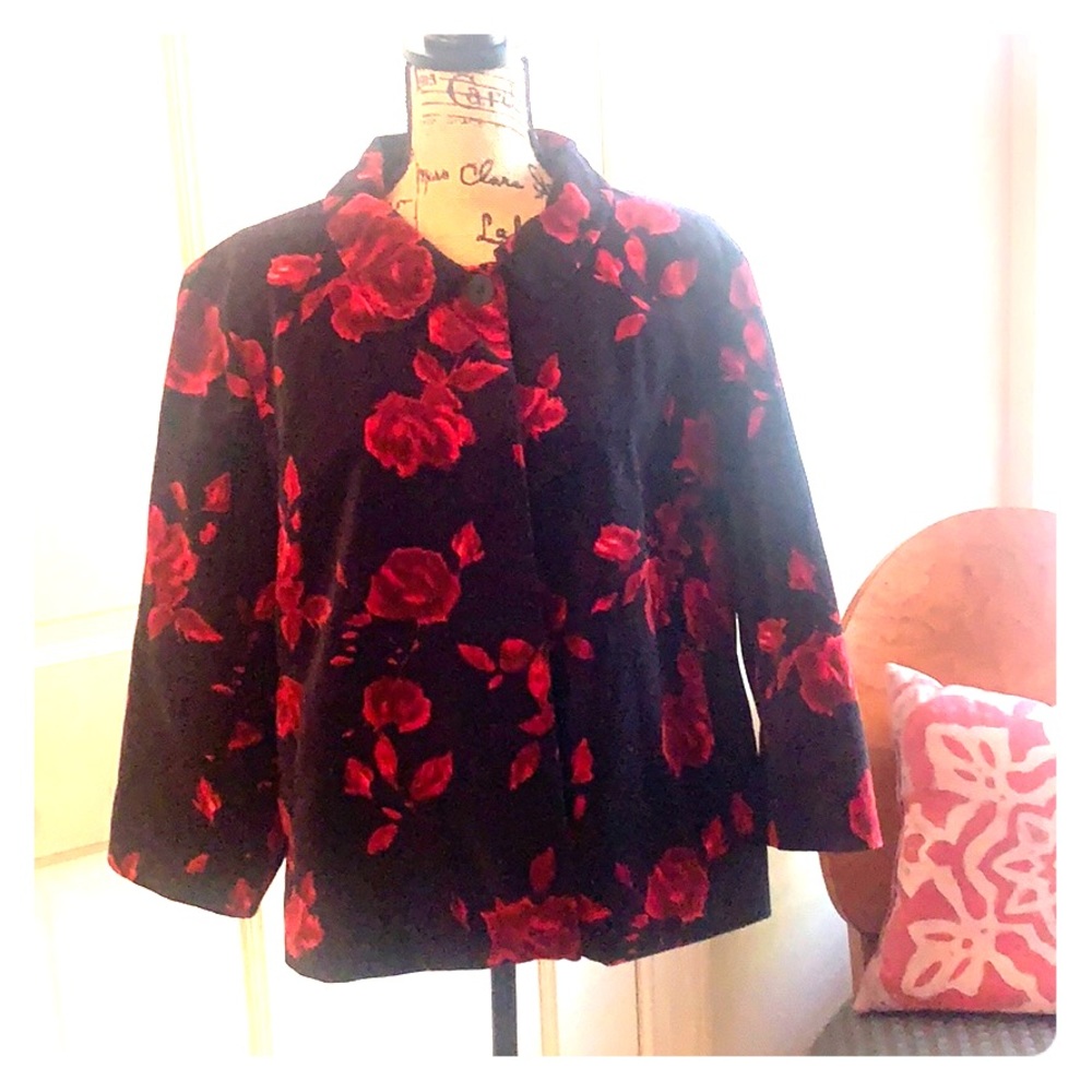 Talbots Velvet Rose Jacket